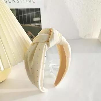 Женские Потрясающие Атласные Повязки на Голову с Узлом и Полностью Стразами для Леди Девушек Повседневные Покупки Вечеринка Головные Уборы