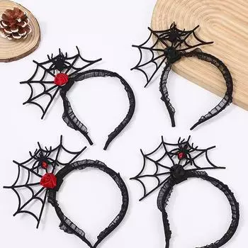Женские повязки на голову Праздничные повязки для волос в виде паука Фотореквизит Аксессуары для косплея Повязки для волос на вечеринку