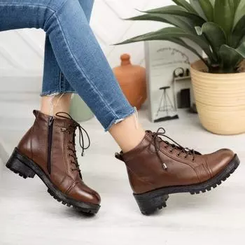 Женские повседневные ботинки из натуральной кожи