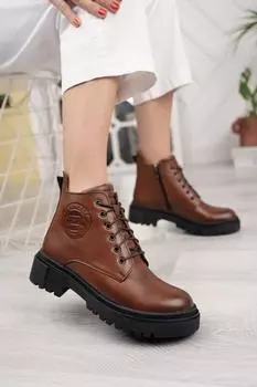 Женские повседневные ботинки из натуральной кожи