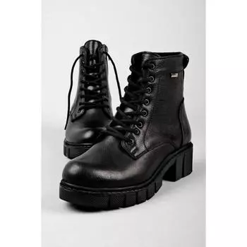 Женские повседневные ботинки из натуральной кожи на высокой подошве