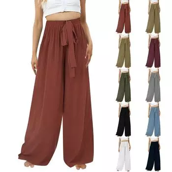 Женские повседневные брюки с эластичной резинкой на талии и карманами, облегающие спортивные женские брюки M чёрный