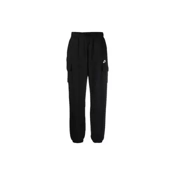 Женские повседневные брюки с логотипом Nike, черные, DQ5196-010