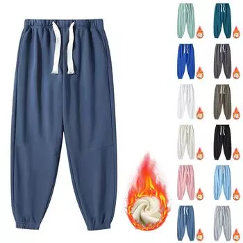 Женские повседневные брюки, спортивные брюки со шнурком, однотонные брюки 9/10 XL