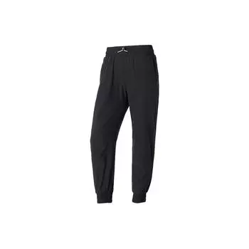 Женские повседневные брюки Under Armour Solid Color с девятью точками эластичного пояса и манжетами, черные 1368739-001 XXL