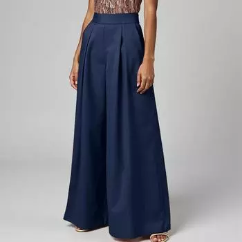 Женские повседневные брюки ZANZEA с эластичной резинкой на спине и широкими штанинами M