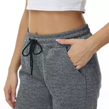 Женские повседневные брюки, женские черные, серые брюки для бега, женские леггинсы S чёрный