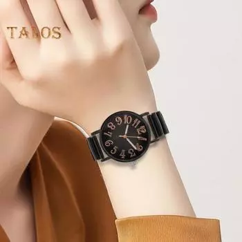 Женские повседневные часы с круглым циферблатом и эластичным ремешком, кварцевые часы, женские и студенческие цифровые наручные часы, модные украшения, подарок на день рождения серый