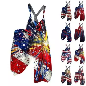 Женские повседневные и модные летние брюки-бретельки со свободными карманами комбинезона M чёрный