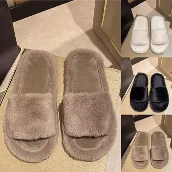 Женские повседневные и модные тапочки осенние и зимние хлопковые тапочки обувь 36 чёрный