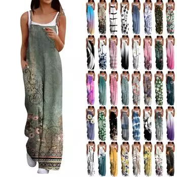 Женские повседневные комбинезоны, комбинезоны с регулируемыми бретелями, летние без рукавов, милые удобные комбинезоны с карманом L чёрный