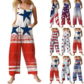 Женские повседневные комбинезоны, комбинезоны с регулируемыми бретелями, летние без рукавов, милые удобные комбинезоны с карманом L синий