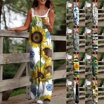 Женские повседневные комбинезоны, комбинезоны с регулируемыми бретелями, летние без рукавов, милые удобные комбинезоны с карманом L чёрный