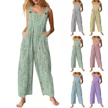 Женские повседневные комбинезоны, комбинезоны с регулируемыми бретелями, летние без рукавов, милые удобные комбинезоны с карманом L серый