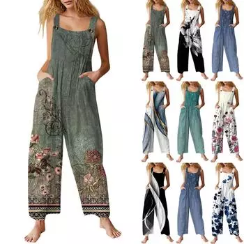 Женские повседневные комбинезоны, комбинезоны с регулируемыми бретелями, летние без рукавов, милые удобные комбинезоны с карманом L чёрный