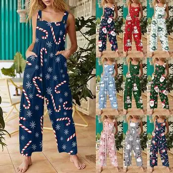 Женские повседневные комбинезоны, комбинезоны с регулируемыми бретелями, летние без рукавов, милые удобные комбинезоны с карманом L синий