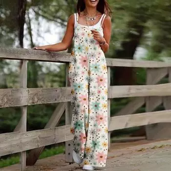 Женские повседневные комбинезоны, комбинезоны с регулируемыми бретелями, летние без рукавов, милые удобные комбинезоны с карманом L