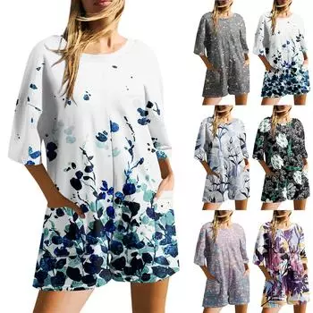 Женские повседневные комбинезоны с круглым вырезом и карманами больших размеров, широкие шорты, комбинезоны с короткими рукавами XXL фиолетовый