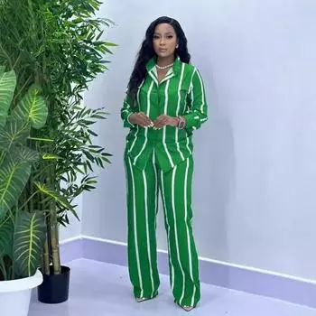 Женские повседневные костюмы с длинным рукавом из Европы и Америки 2024 года на весну и осень Medium