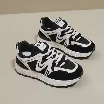 Женские повседневные кроссовки Forrest Gump 2024 года выпуска — спортивные кроссовки в корейском стиле на толстой подошве 6103 39 хаки