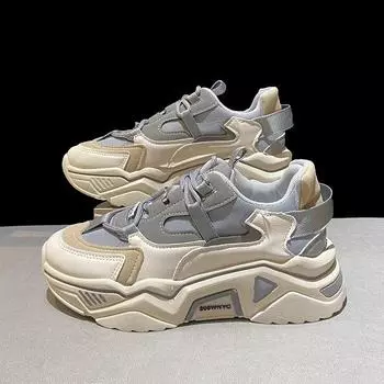 Женские повседневные кроссовки Heighten 2024 года, новые весенне-осенние спортивные туфли для женщин, кроссовки на платформе для бега Zapatos De Mujer 35