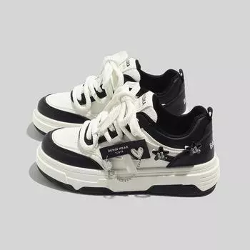 Женские повседневные кроссовки из искусственной кожи, качественные дышащие, удобные, женская обувь для отдыха на весну и осень, теннисные туфли на платформе 35