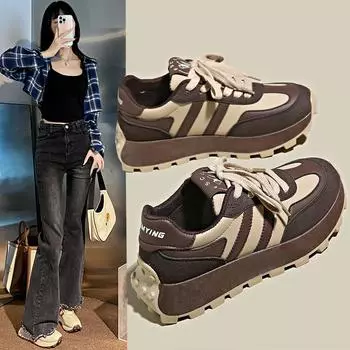Женские повседневные кроссовки Легкие удобные прогулочные туфли Нескользящие кроссовки из искусственной кожи Спортивные спортивные беговые теннисные кроссовки для женщин 35
