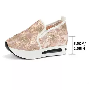 Женские повседневные кроссовки, летняя новая мода, сетчатая дышащая женская спортивная обувь на шнуровке для женщин, дизайнерская обувь для ходьбы на платформе 36