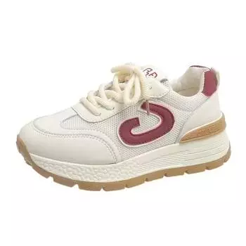 Женские повседневные кроссовки, летняя обувь, женская мода, дышащая спортивная обувь на шнуровке для женщин, дизайнерская обувь для ходьбы на платформе 35