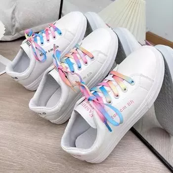 Женские повседневные кроссовки, летняя обувь, женская мода, дышащая спортивная обувь на шнуровке для женщин, дизайнерская обувь для ходьбы на платформе 35