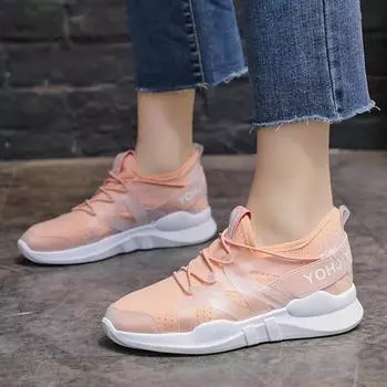 Женские повседневные кроссовки, летняя обувь, женская модная сетчатая дышащая спортивная обувь на шнуровке для женщин, дизайнерская обувь для ходьбы на платформе 35 чёрный