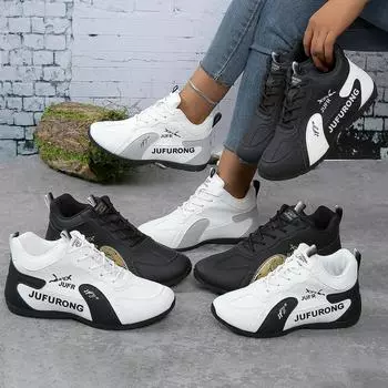 Женские повседневные кроссовки, лето 2024, модная дышащая женская сетчатая спортивная обувь на шнуровке для женщин, дизайнерская обувь для ходьбы на платформе 35 чёрный