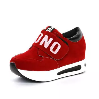 Женские повседневные кроссовки MAITA на танкетке и высоком каблуке 39 чёрный