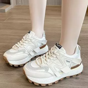 Женские повседневные кроссовки на платформе, новые модные повседневные спортивные туфли для женщин, беговые и прогулочные туфли Zapatillas Mujer 35