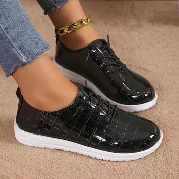 Женские повседневные кроссовки, новые летние туфли, женская модная дышащая спортивная обувь на шнуровке для женщин, дизайнерская обувь для ходьбы на платформе 36