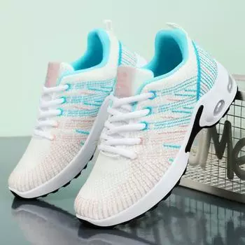 Женские повседневные кроссовки, осенняя мода, дышащие, удобные, кроссовки, женская спортивная обувь на шнуровке с толстой подошвой, вулканизированная обувь 36 белый