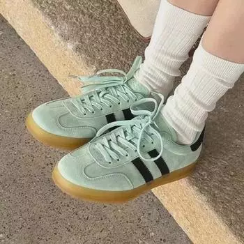 Женские повседневные кроссовки Retro Dexun с мягкой подошвой 2024 года, универсальные и стильные плоские белые кроссовки 37