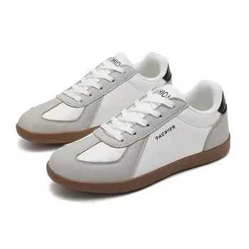 Женские повседневные кроссовки TUINANLE, дышащие, нескользящие, теннисные, прогулочные, новые, кожаные, замшевые, туфли на плоской подошве, модные, спортивные 36 бежевый