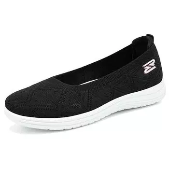 Женские повседневные кроссовки в старом пекинском стиле на танкетке, дышащая сетка, противоскользящие и предотвращающие появление запаха, мягкие амортизирующие туфли для путешествий на открытом воздухе 36