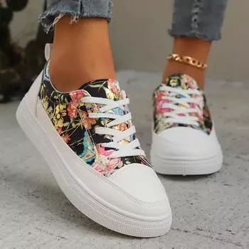 Женские повседневные кроссовки женские модные весенние кожаные кроссовки из искусственной кожи женские туфли на платформе из вулканизированной кожи Zapatillas De Mujer D165 36