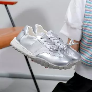 Женские повседневные лоскутные кроссовки, летние нескользящие дышащие прогулочные туфли на шнуровке, легкие и удобные теннисные кроссовки для женщин 35 бежевый