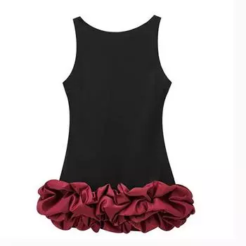 Женские повседневные модные платья однотонные платья с коротким рукавом M зелёный