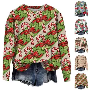 Женские повседневные модные принты с длинным рукавом и круглым вырезом, пуловеры с капюшоном M верблюд