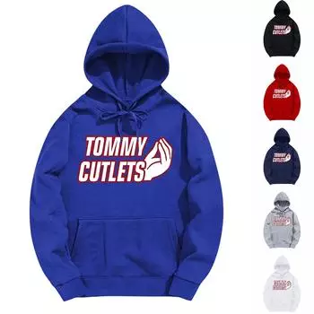 Женские повседневные модные пуловеры с принтом и длинными рукавами, толстовки с капюшоном L синий