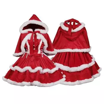 Женские повседневные модные рождественские платья с капюшоном и шалевыми платьями L красный