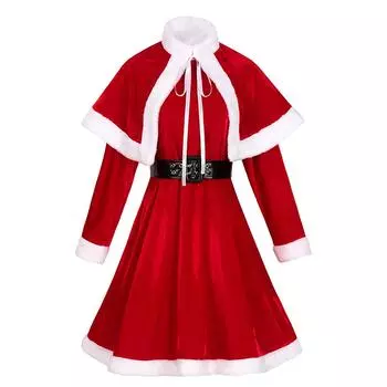 Женские повседневные модные рождественские платья с капюшоном и шалевыми платьями L красный