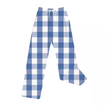 Женские повседневные модные спортивные штаны с мелким принтом повседневные брюки L синий