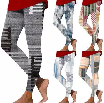 Женские повседневные модные уличные тонкие эластичные брюки для йоги в стиле ретро, девятиминутные брюки L синий