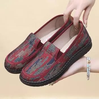 Женские повседневные мягкие холщовые мокасины, удобная обувь для вождения, легкая нескользящая модельная обувь для женщин, дышащая рабочая обувь на плоской подошве с низким верхом 35 чёрный