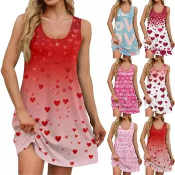 Женские повседневные платья на каждый день для свиданий с карманами без рукавов свободные платья XL розовый